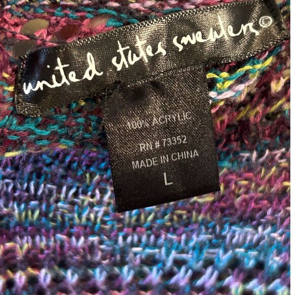 Boho Print Sweater - Size Large - Picture 3 of 3